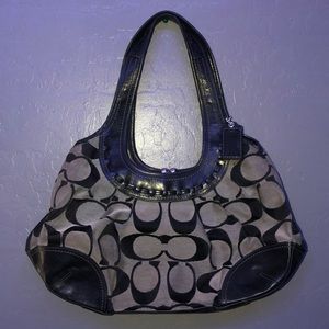 coach printed purse